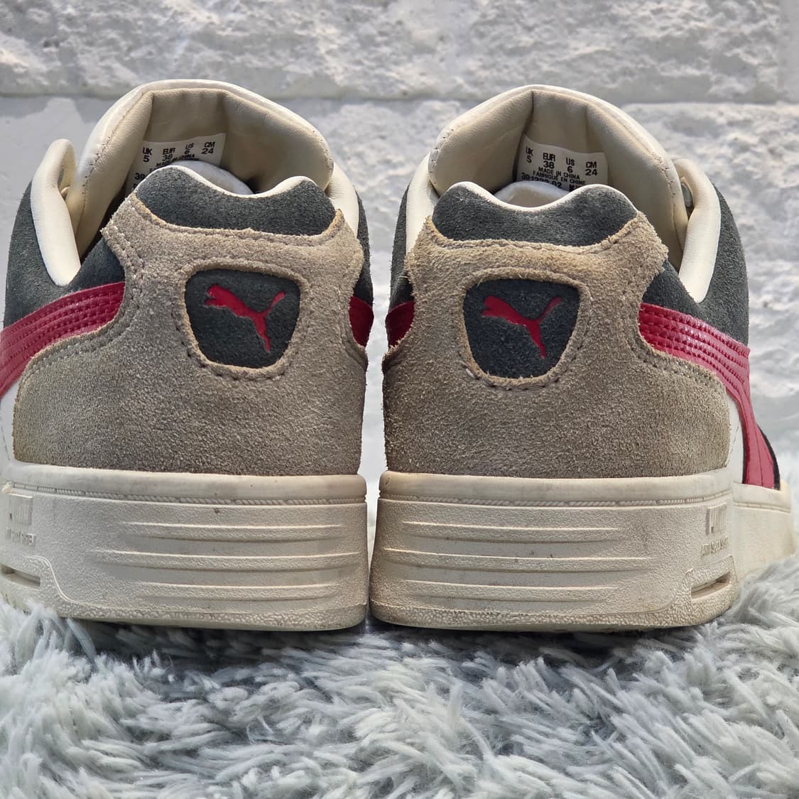 5q-27:푸마 슬립스트림 로우 클래식 스웨이드 레드 (24cm) 상품이미지3