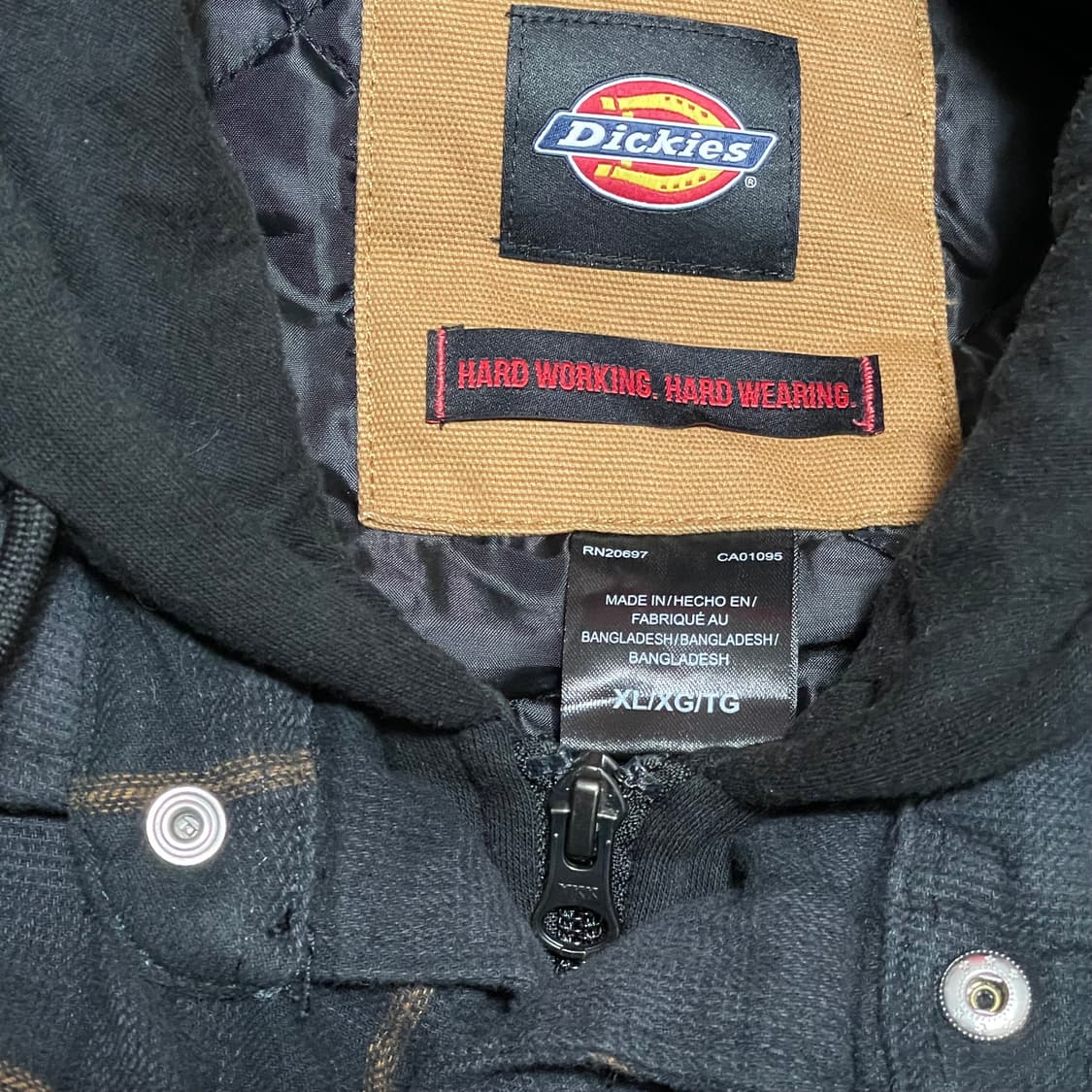 [XL] 디키즈 빈티지 플란넬 체크 후드 자켓 상품이미지2