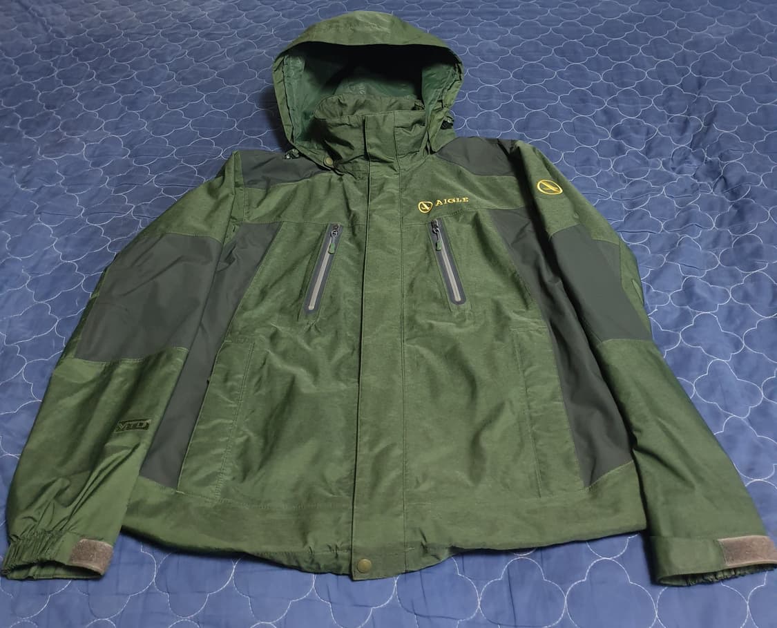 AIGLE 빈티지 고어텍스 바람막이 카키 (M) 상품이미지1
