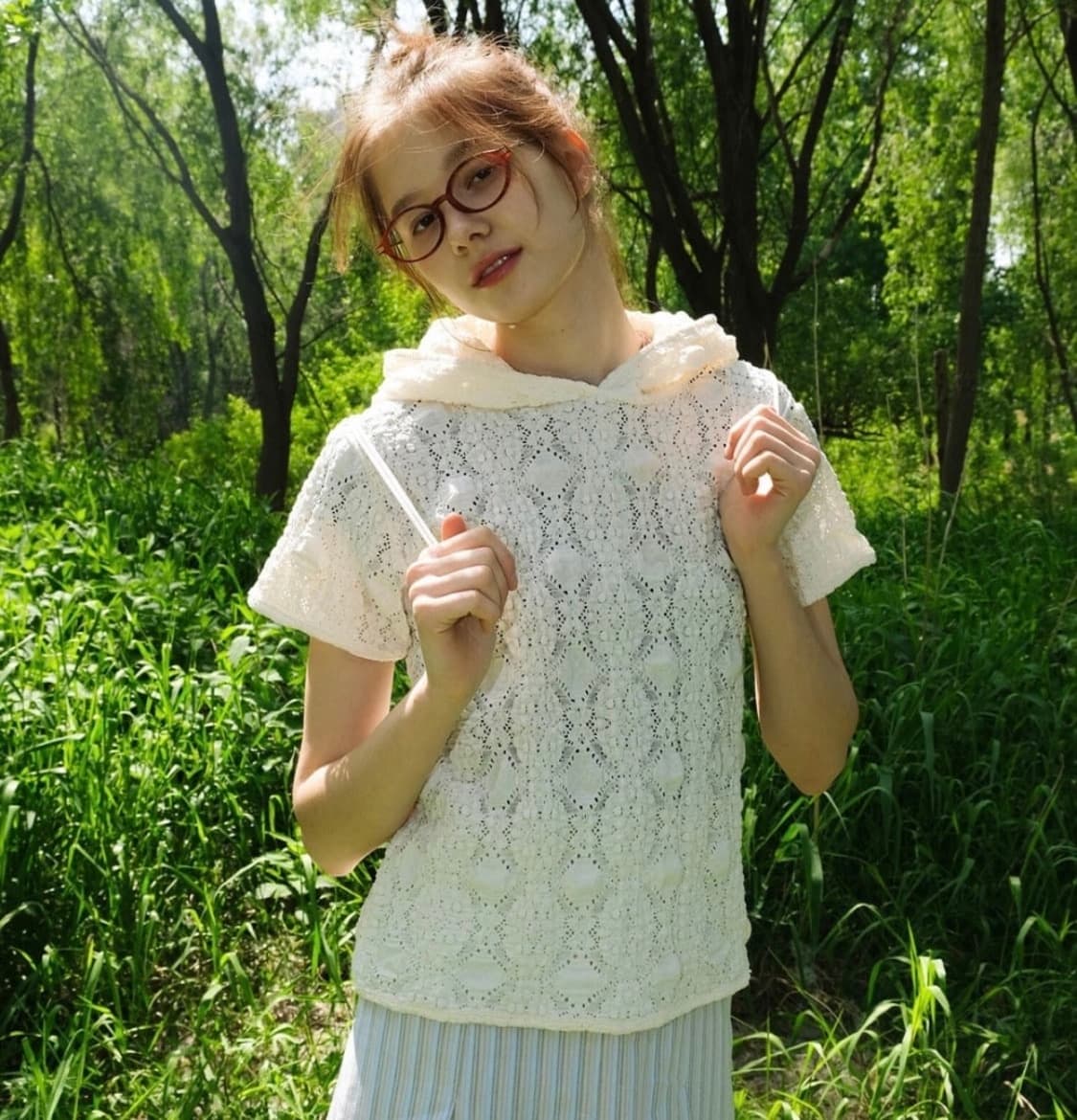 페스토 레이스 후디 도브 상품이미지1