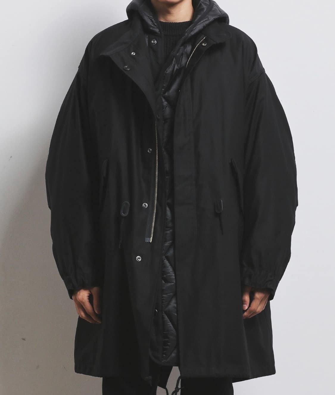 COTTON BACK SATIN M65 FISHTAIL PARKA 상품이미지1
