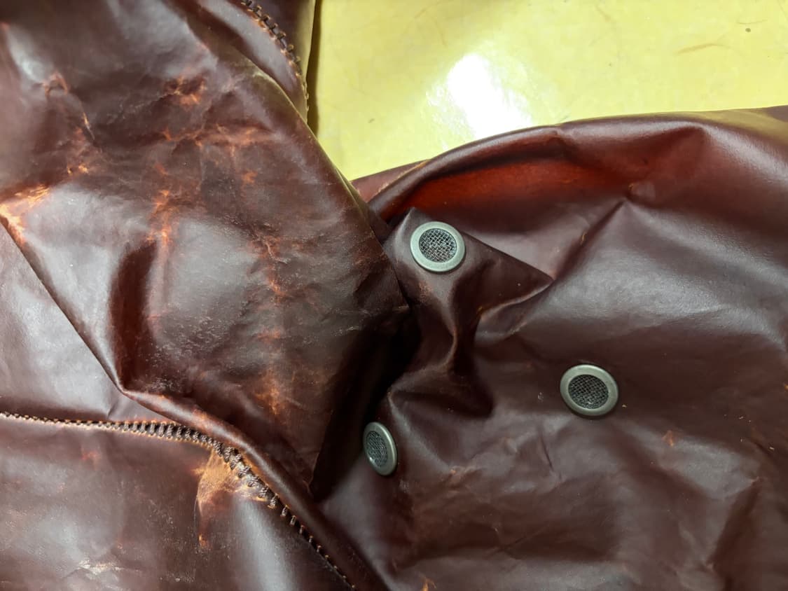 아이작 세럼 투명레더 스템플러 자켓 L 상품이미지6