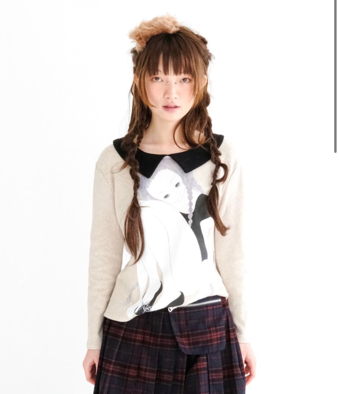 샵페어리 fa.er.ie] girl painting collar shir 상품이미지2