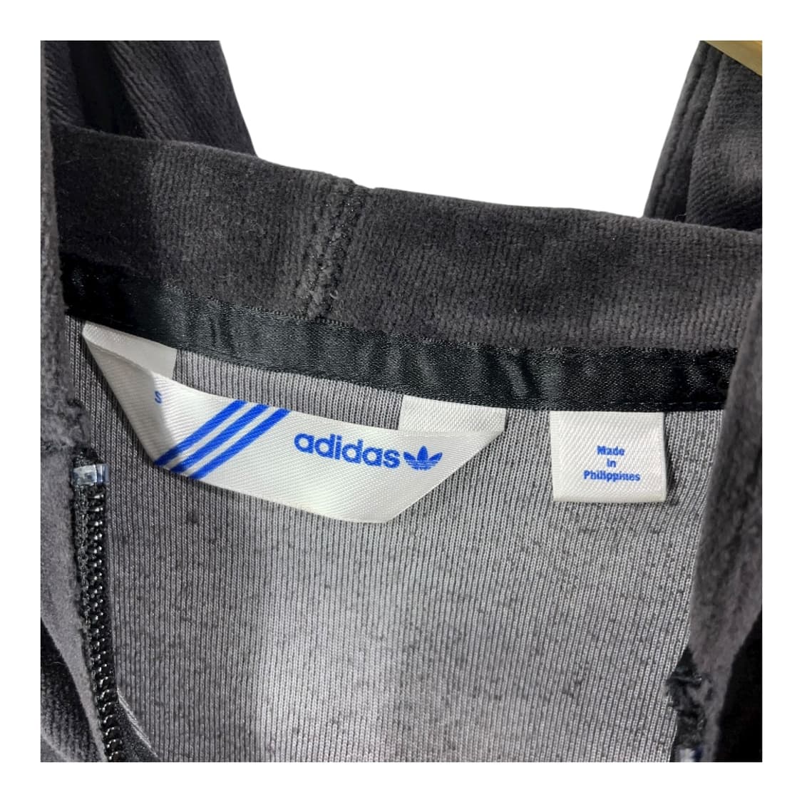 [Adidas] 아디다스 골드로고 벨루어 후드집업 상품이미지5