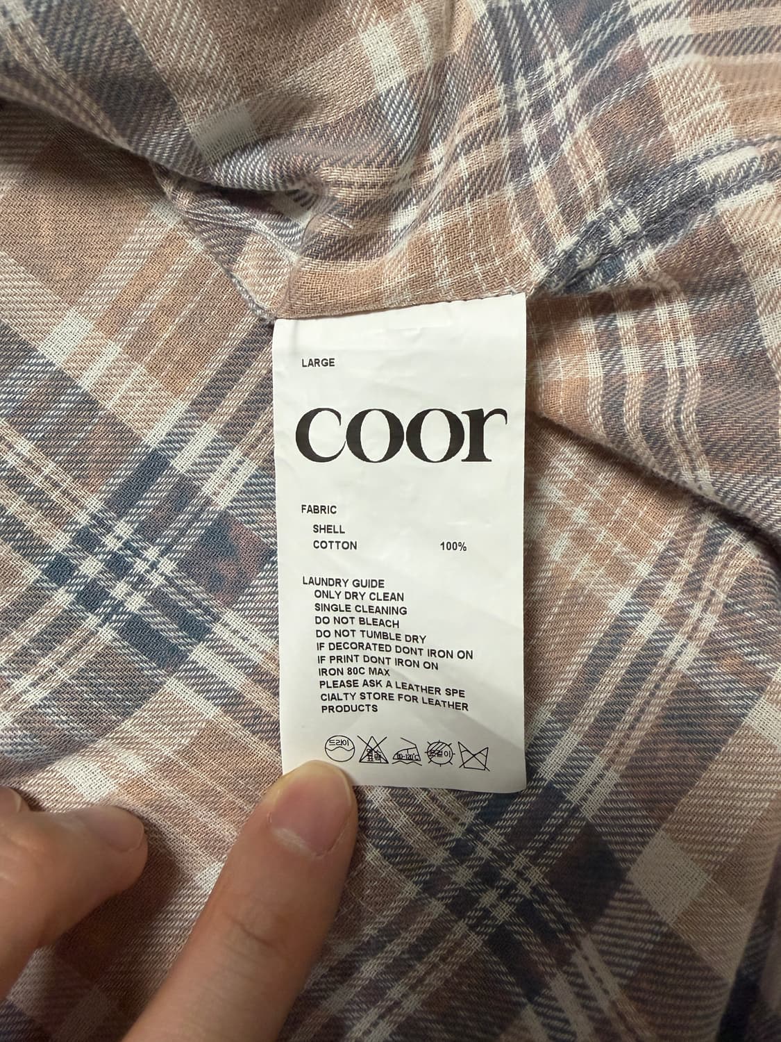 L)쿠어 마드라스 체크 살몬블루그레이 상품이미지4