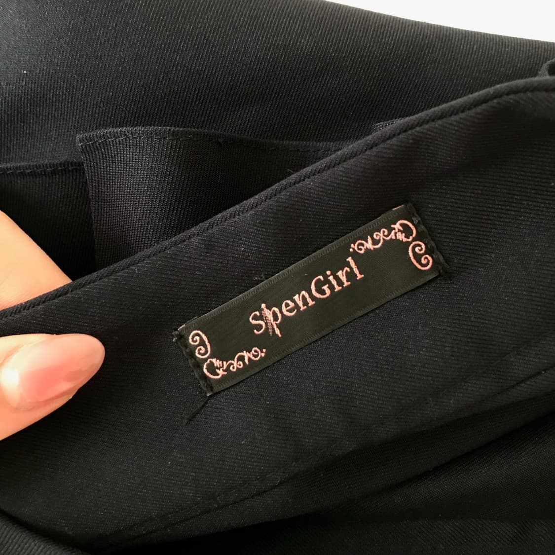 네이비 프릴 스커트 상품이미지2