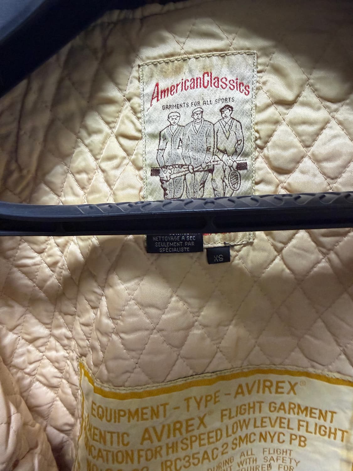 아비렉스 바시티 가죽자켓 브라운 xs 상품이미지4