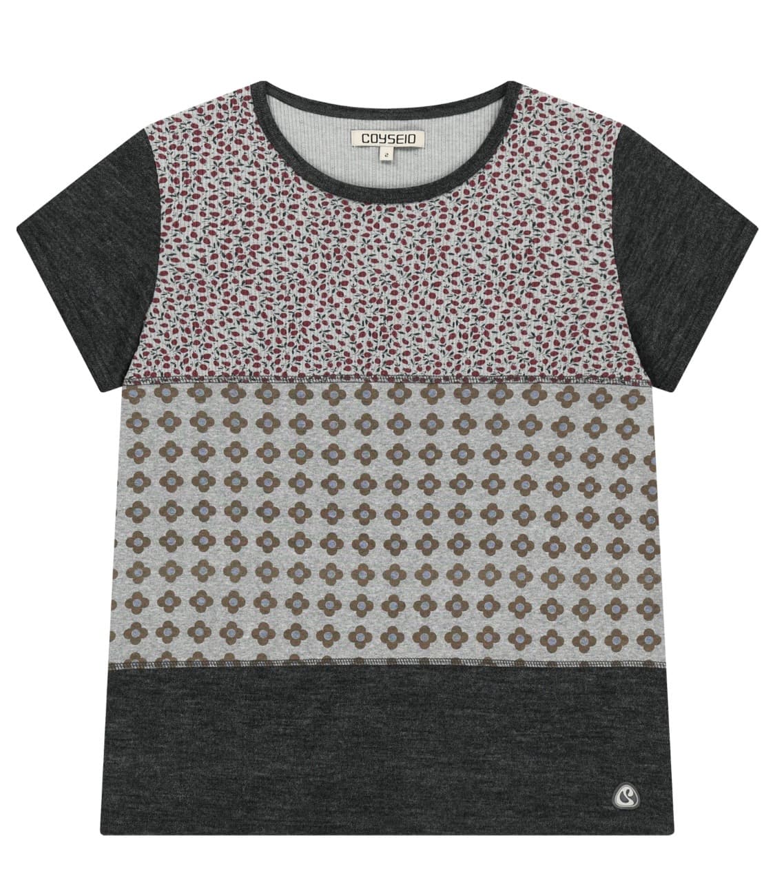 코이세이오 패치워크 플라워티셔츠 1 상품이미지1