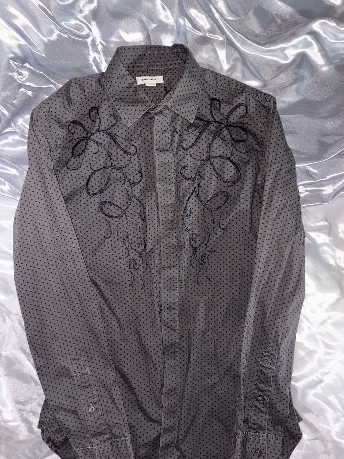 [정품]디젤 도트 패턴 자수 셔츠 상품이미지2