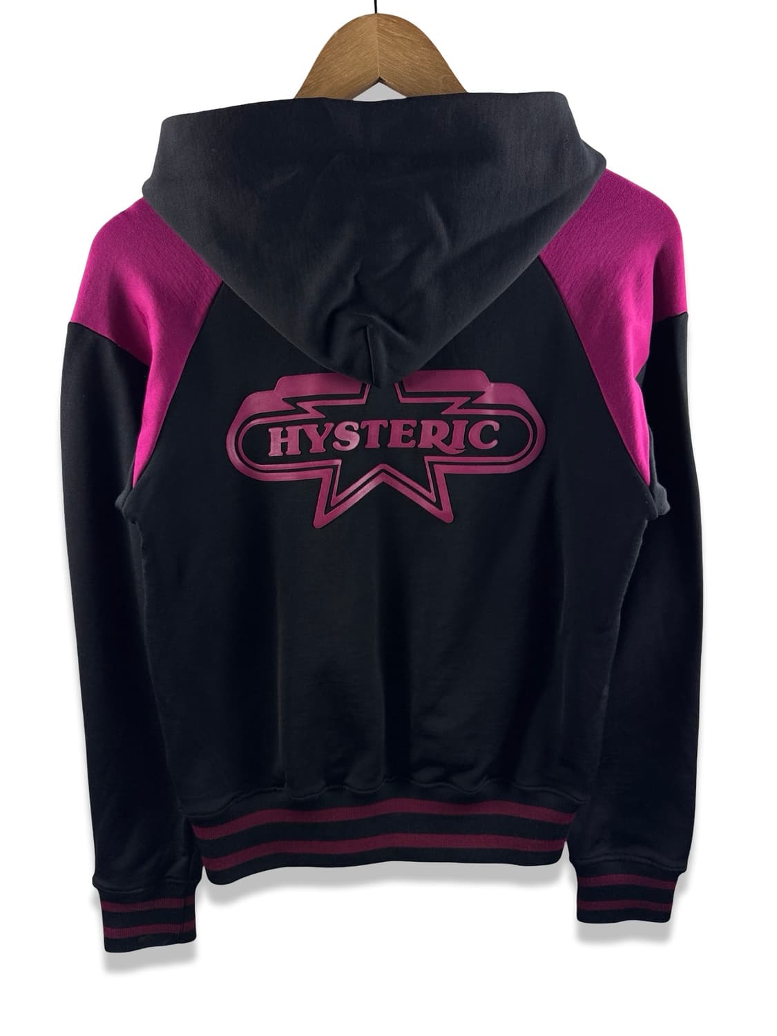 히스테릭글래머 블랙 핑크 후드 스타디움자켓2533 상품이미지1