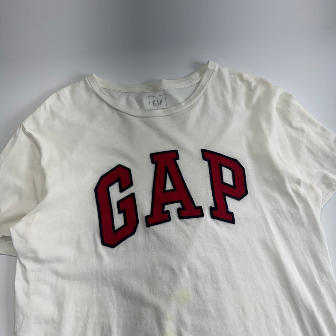 Gap 갭 레드 로고 아이보리 반팔 상품이미지4