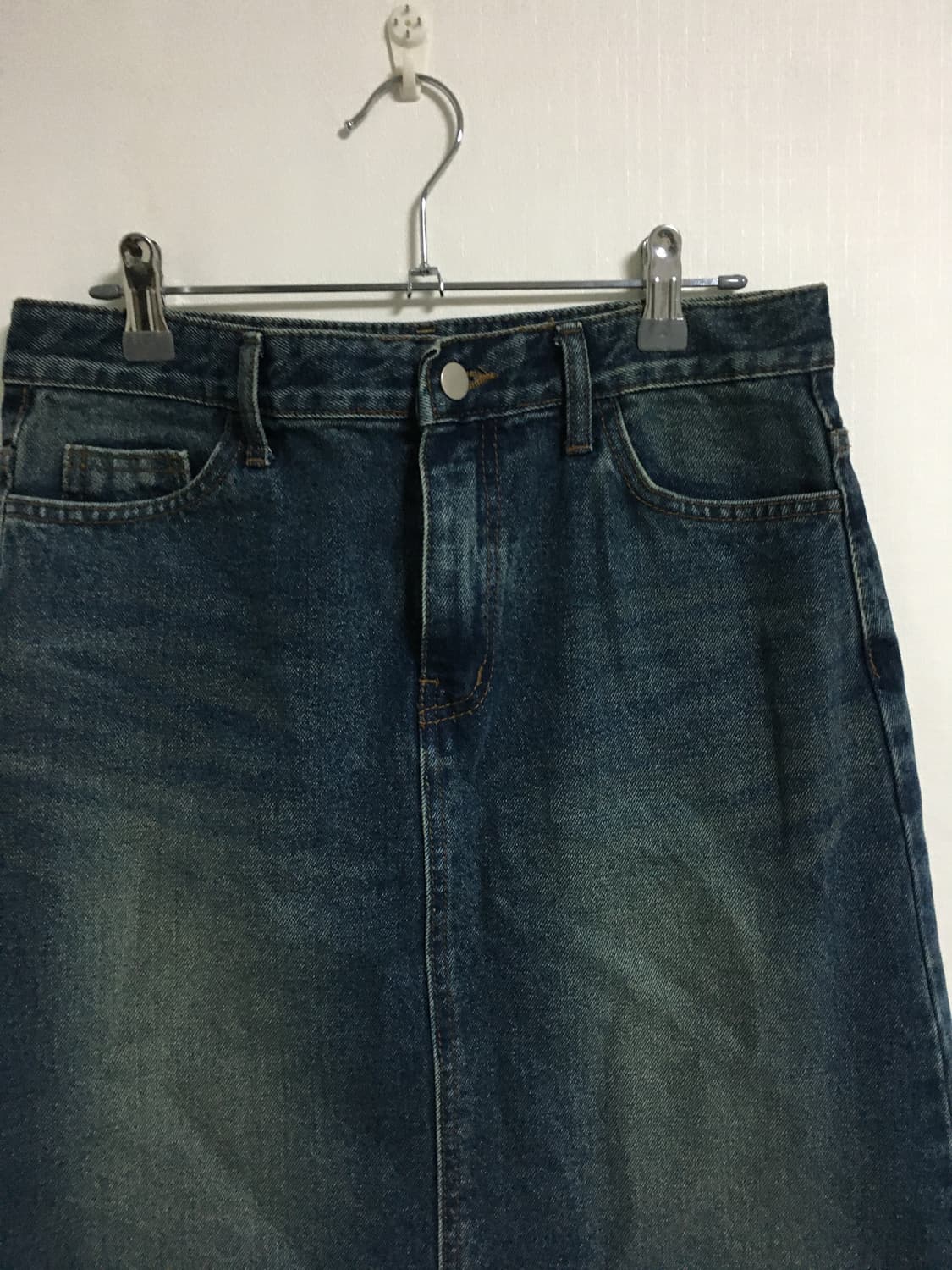 Facade 워싱 데님 스커트 2 상품이미지2