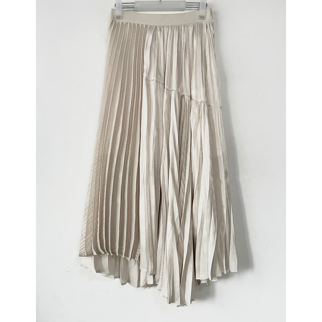 오브제 플리츠 언발 스커트 상품이미지4