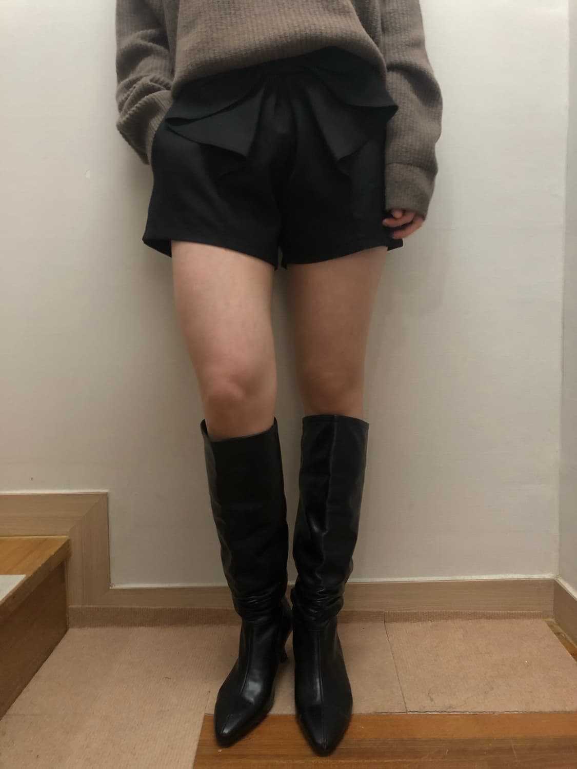 빈티지 블랙 리본 쇼츠 상품이미지4