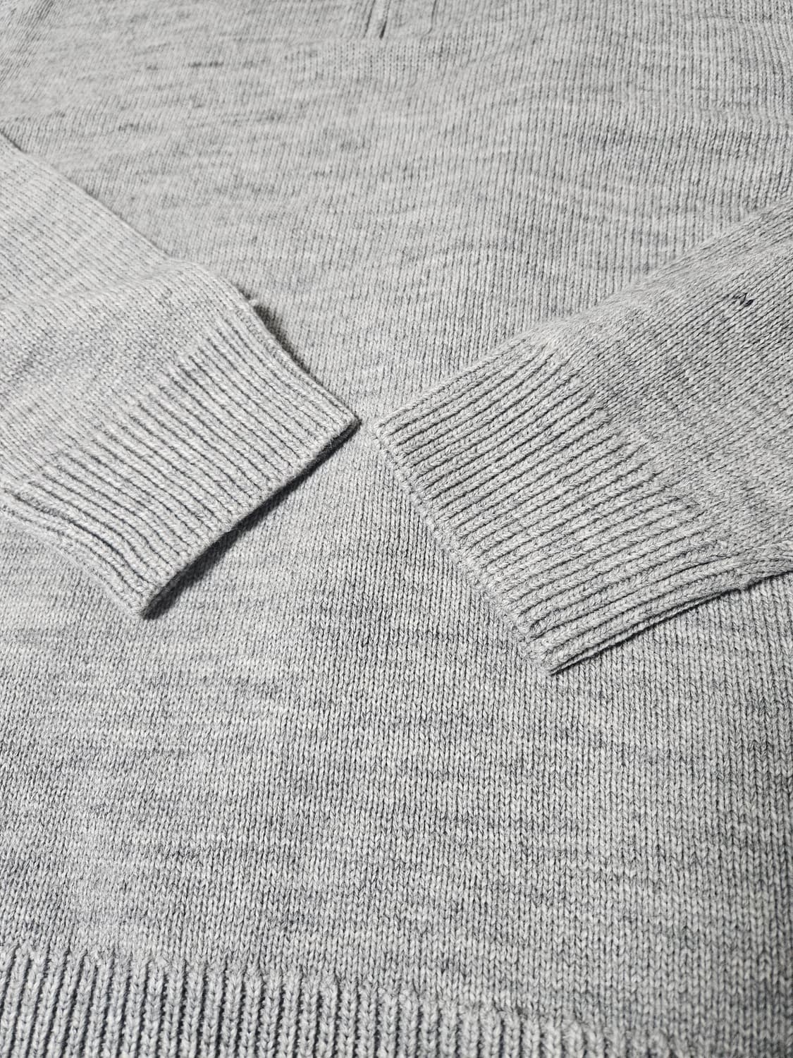 커스텀어클락 컨템포러리 하프 집업 니트 그레이 M 상품이미지4