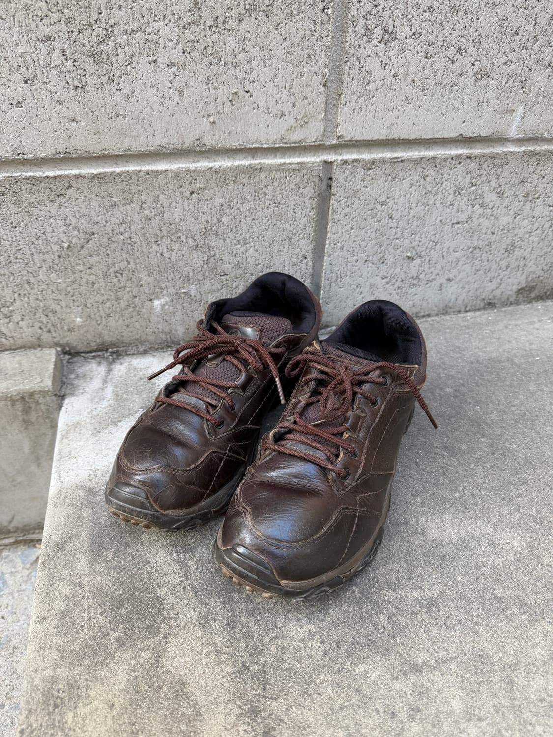 MERRELL BROWN LEATHER HIKING 머렐 하이킹슈즈 상품이미지1
