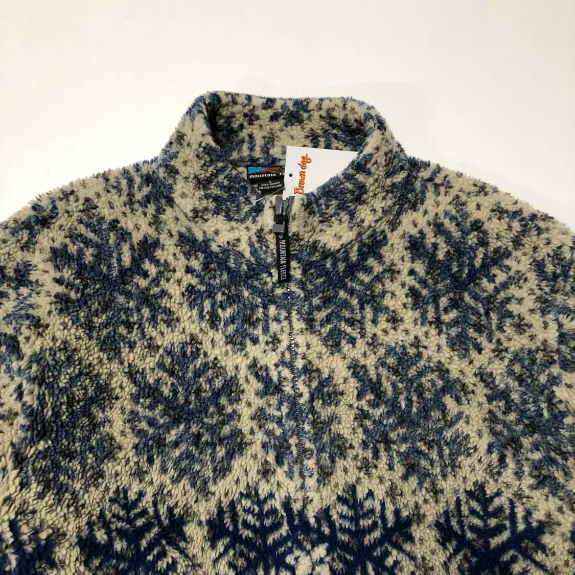 1990s 마운틴 플리스 노르딕 패턴 자켓  상품이미지4