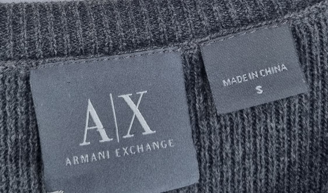 S) 아르마니 익스체인지 그레이 코튼 니트 상품이미지4