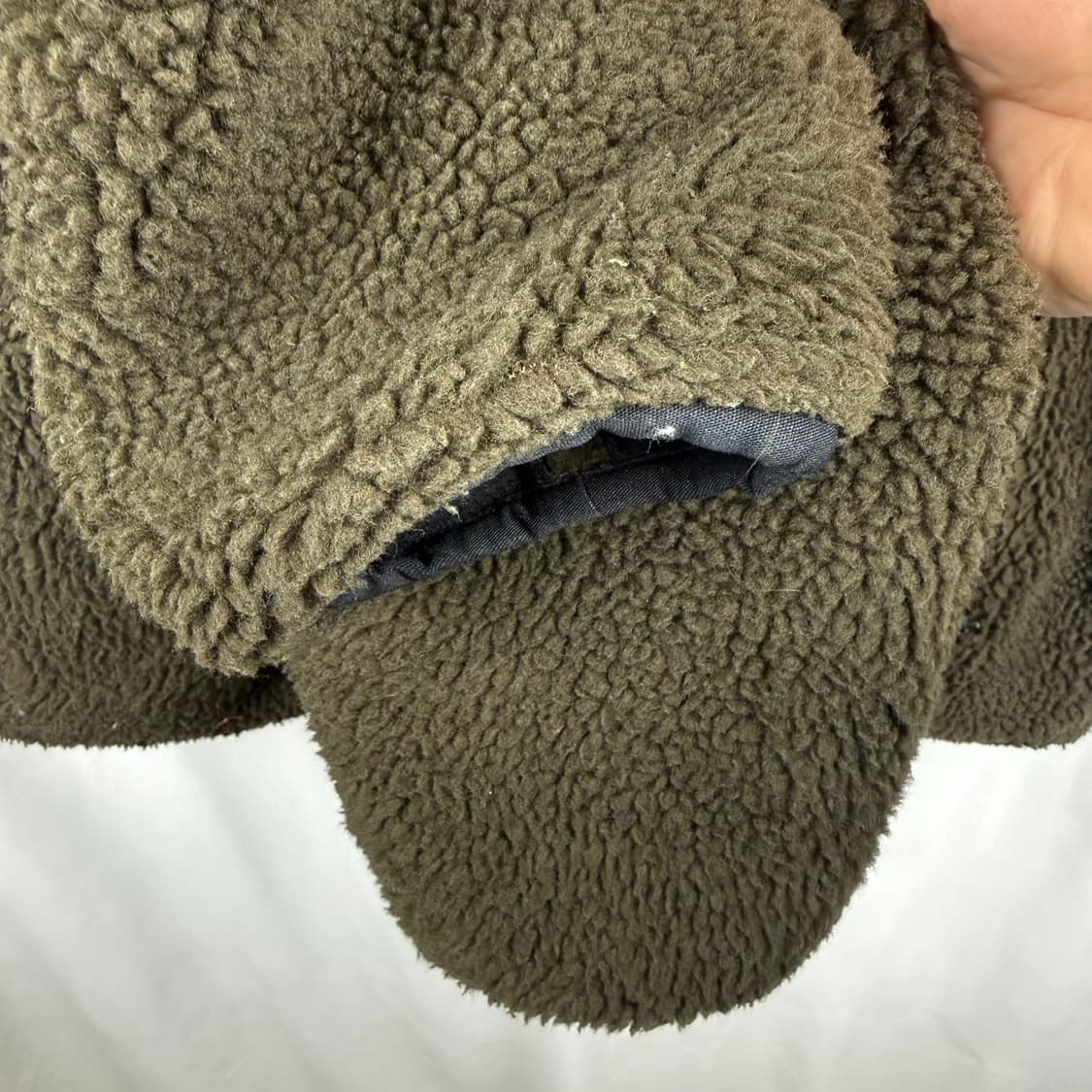 (L) 버커루 포켓 양털 플리스 자켓 카키 상품이미지4