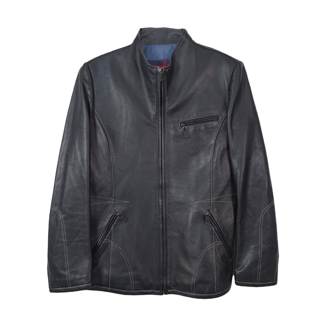 로베르타 디 까메리노 리얼 양가죽 스탠드카라 자켓 M 상품이미지1