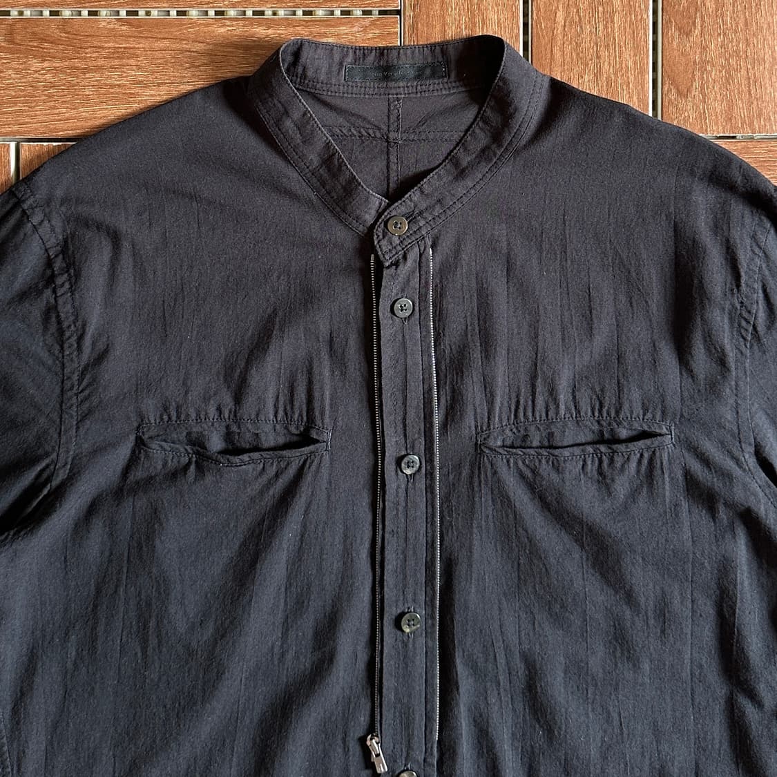The Viridi Anne zip silk 1/2 shirts 상품이미지4