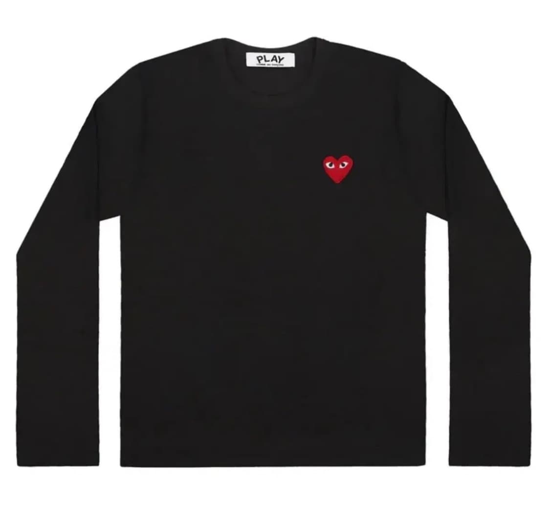 🔥[새상품/정품]🔥 꼼데가르송 롱슬리브 레드와펜 남녀공용 2color 상품이미지3