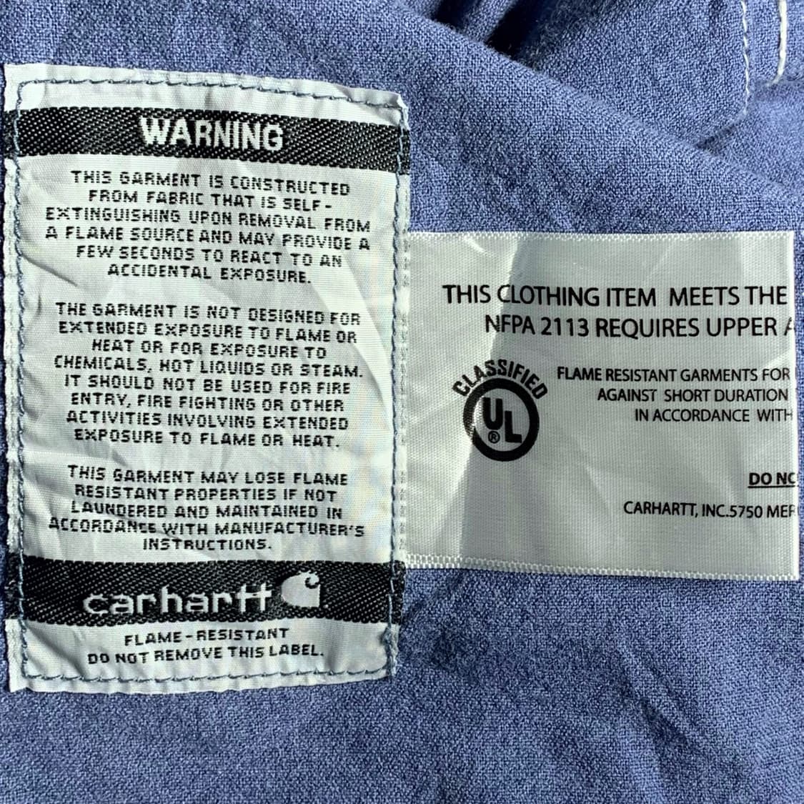 [L] 칼하트 FR 샴브레이 워크셔츠 상품이미지6