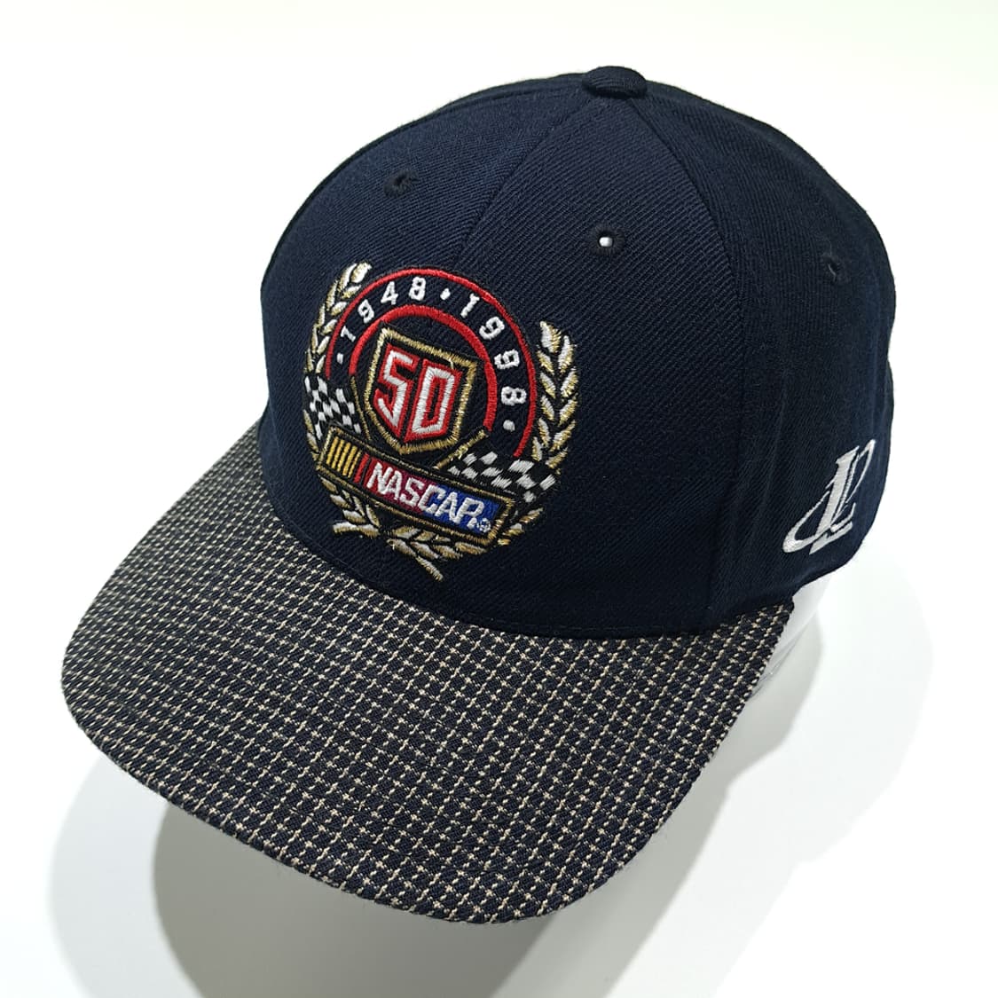 로고애슬레틱 1998 나스카 50주년 체크챙 네이비 볼캡 P2061 상품이미지2