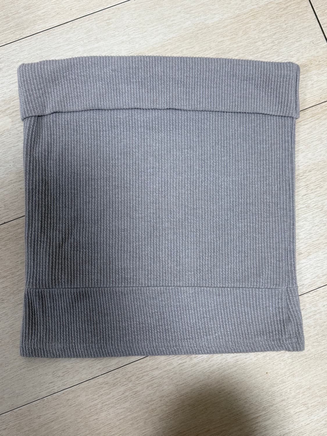 애즈온 튜브탑 FOLDING RIBBED TUBE TOP 상품이미지4