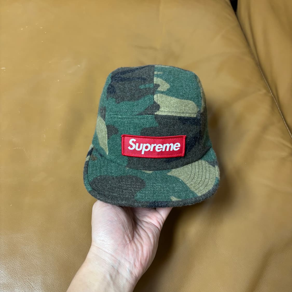 슈프림 캠프캡 모자 박스로고 우드랜드 카모 상품이미지2