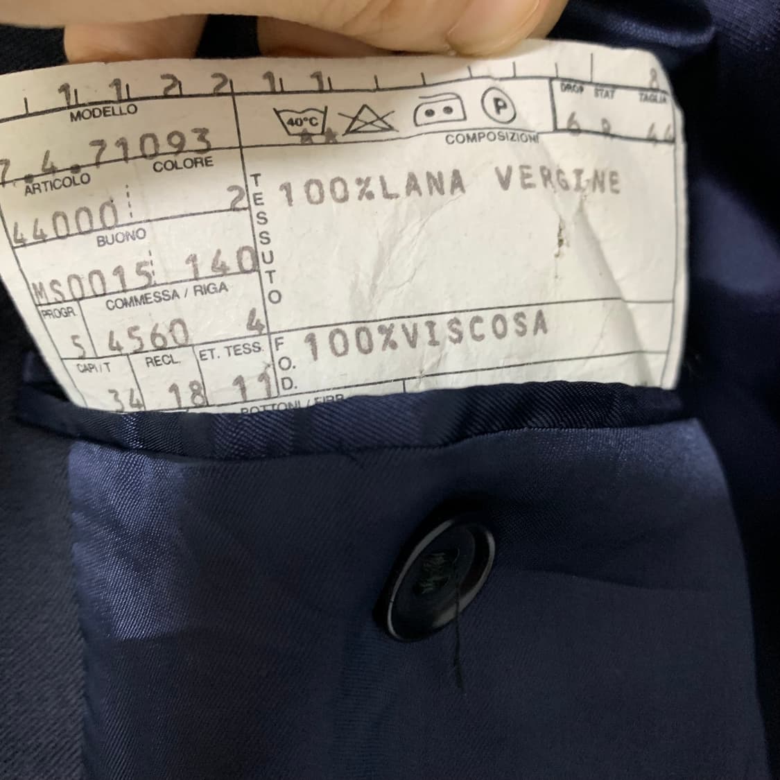 밀라숀 빈티지 정장 자켓 블레이저 금장 단추 버튼 블랙 상품이미지6