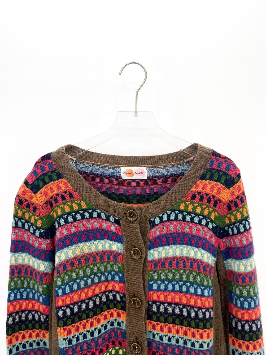 빈티지 캐시미어 블렌드 스트라이프 가디건 상품이미지2