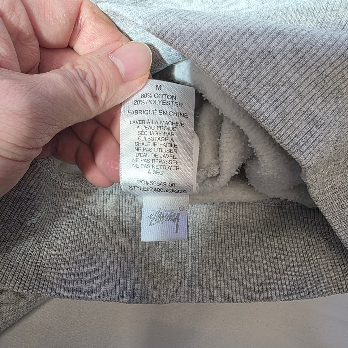 [M]스투시 스탁로고 베이직 후드티 상품이미지7