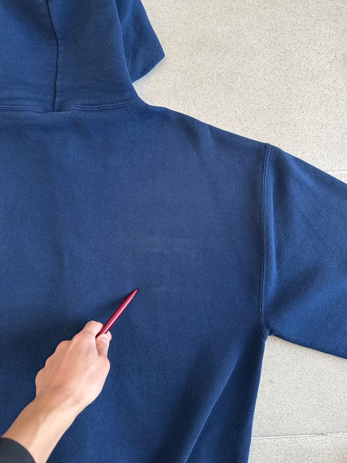 90s 빈티지 러셀 후드집업 네이비 L 상품이미지8