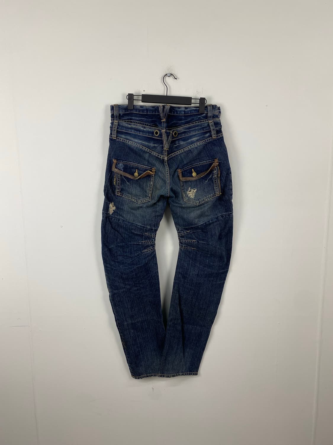 PPFM J핏 크레이지 지퍼 바이커진 데님팬츠 <635> 상품이미지2