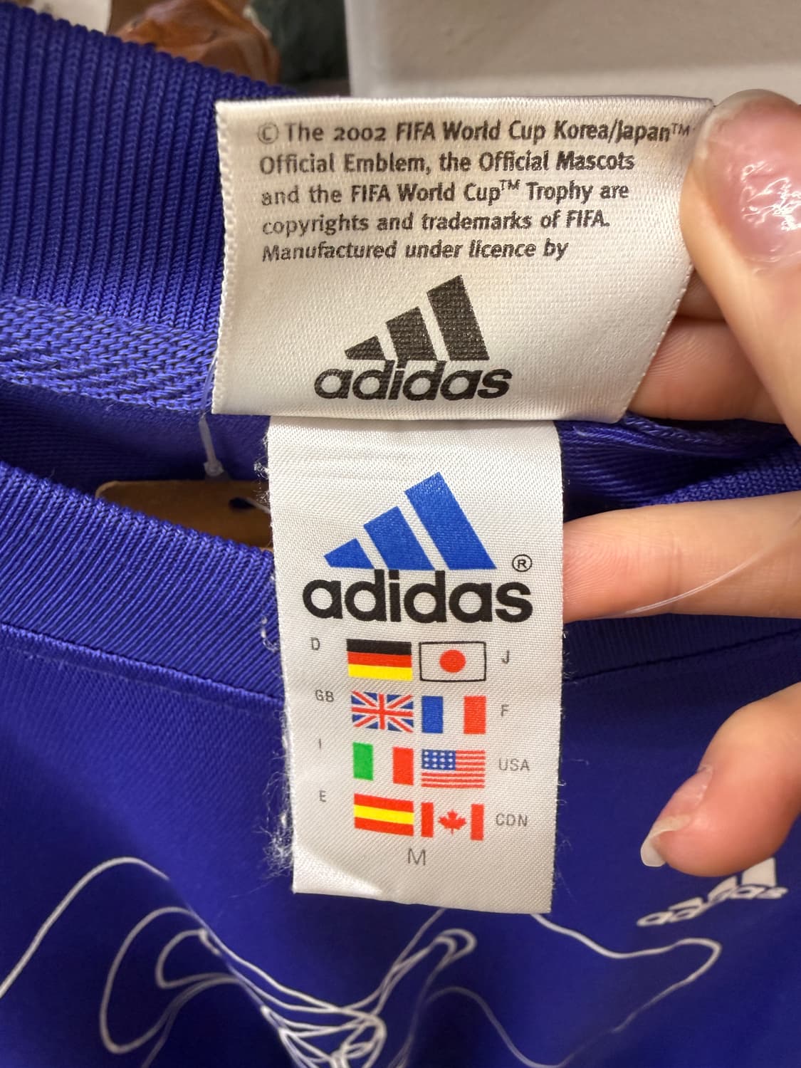 Adidas 아디다스 2002년도 한일 월드컵 퍼플 져지 상품이미지5