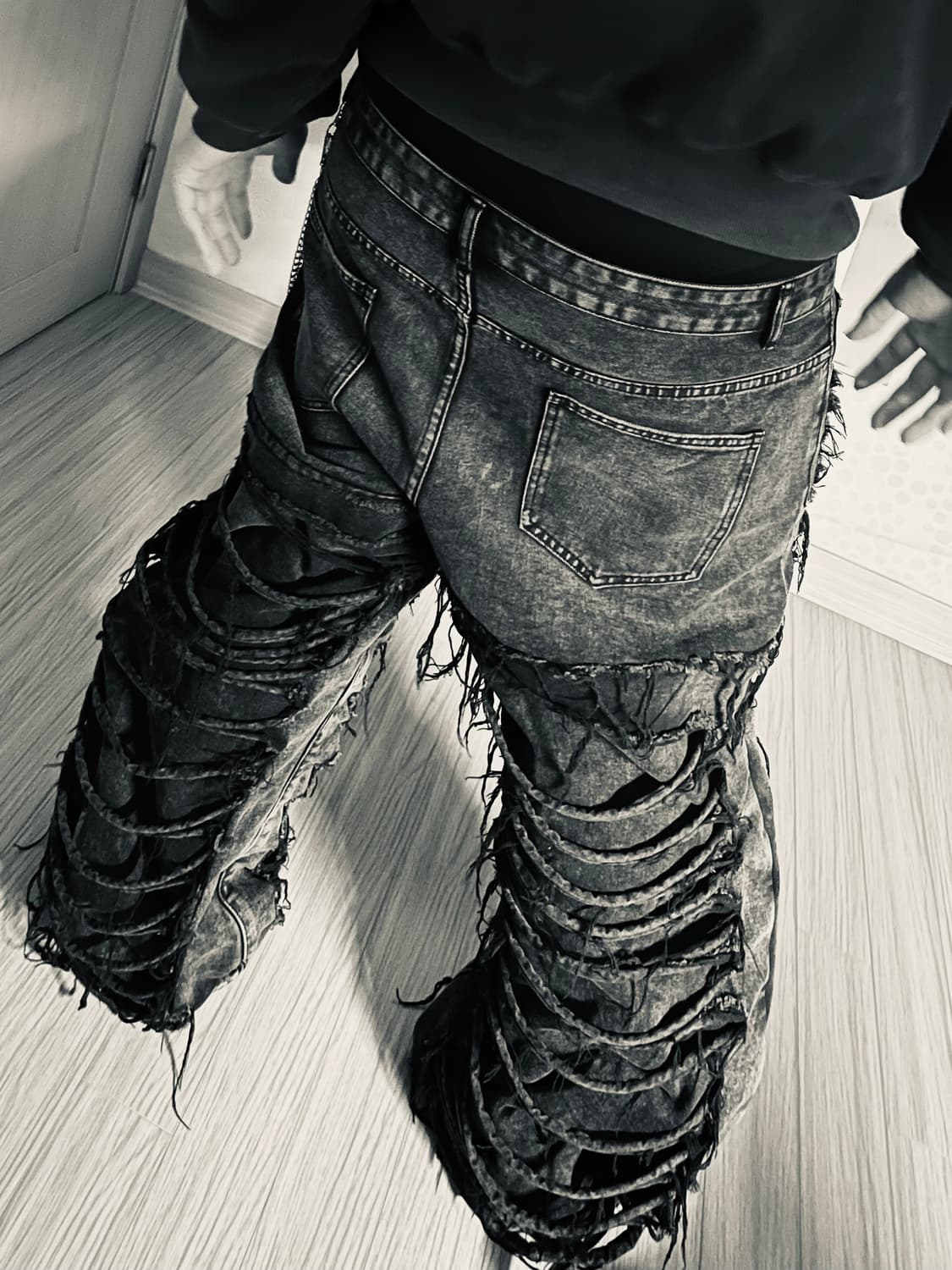 펑크,다크코어 바지 판매해요 상품이미지1