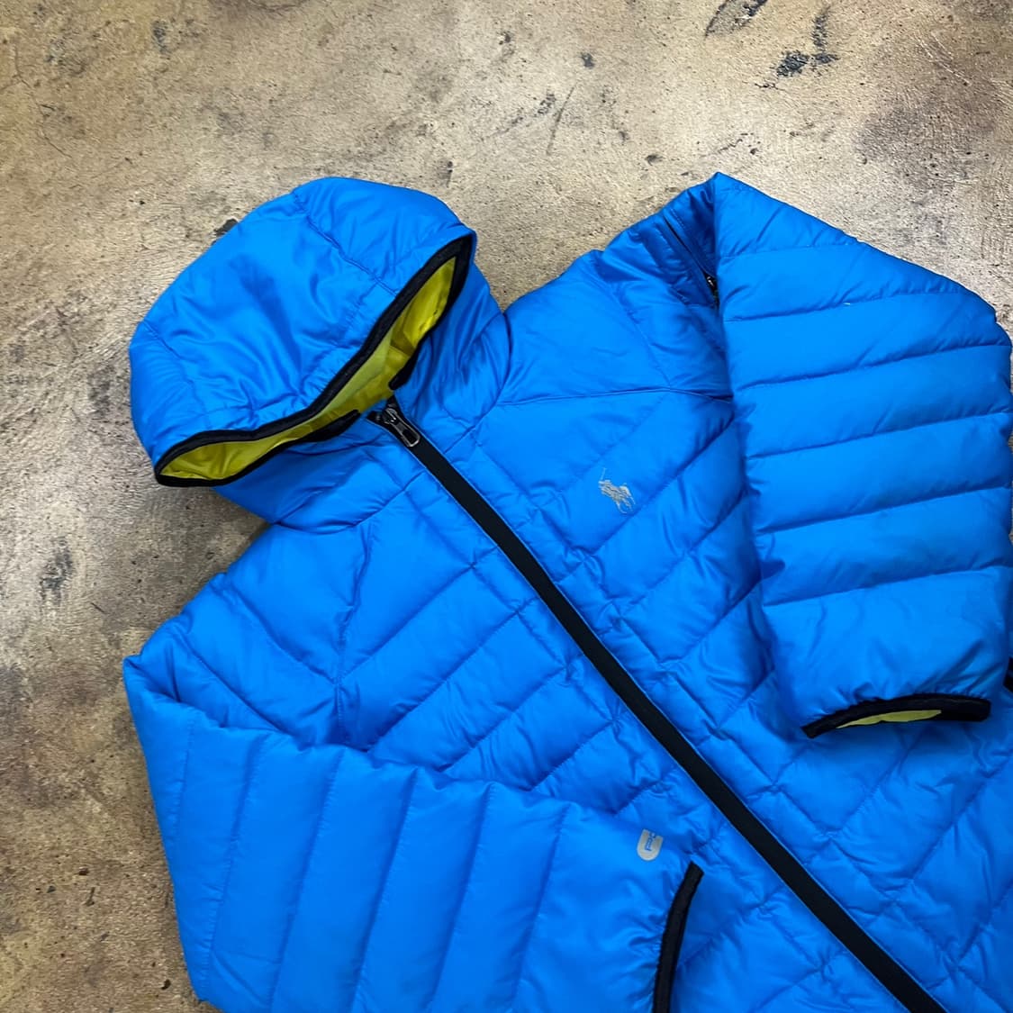 [정품/S] 폴로 랄프로렌 블루 후드 패딩 점퍼 b15 상품이미지1