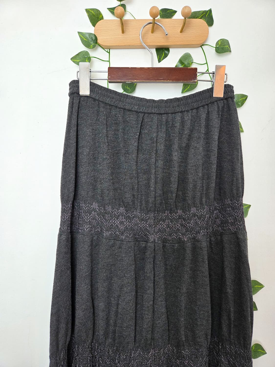 차콜 캉캉 롱스커트 상품이미지5