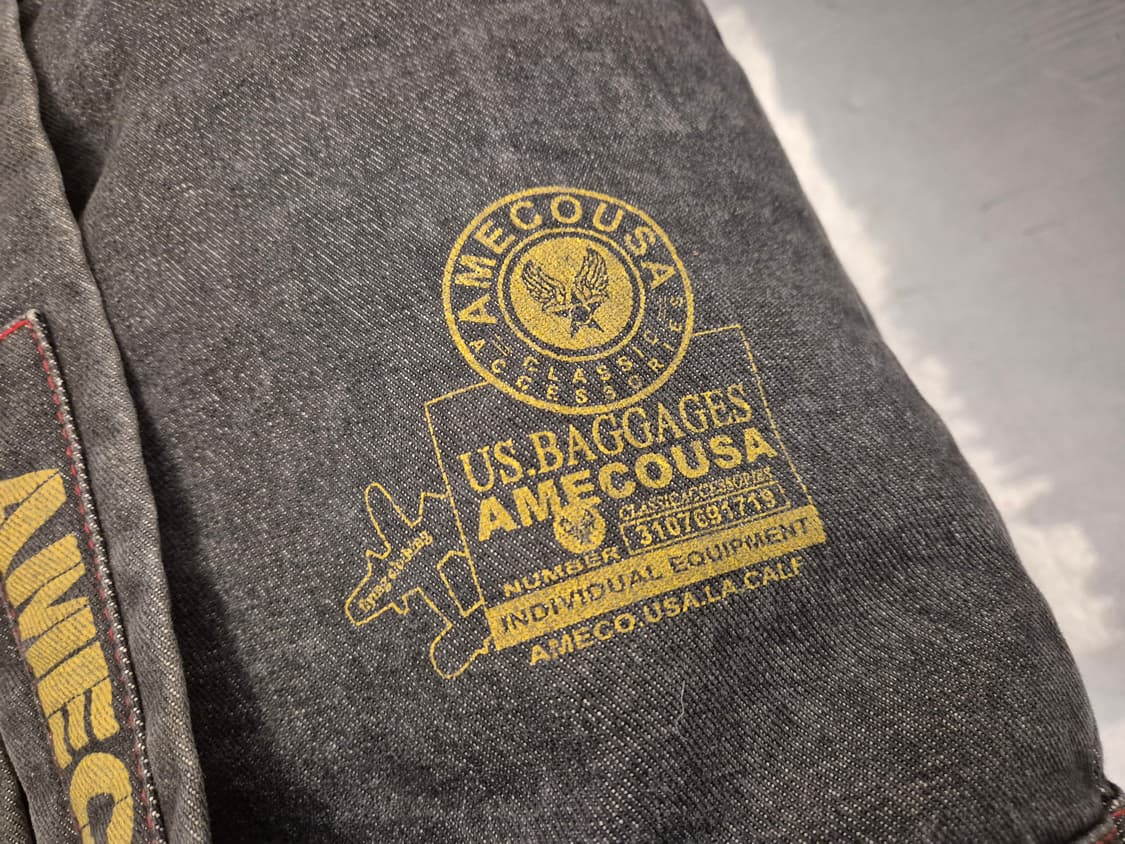 90s AMECO 데님 더플 백 팩 상품이미지6