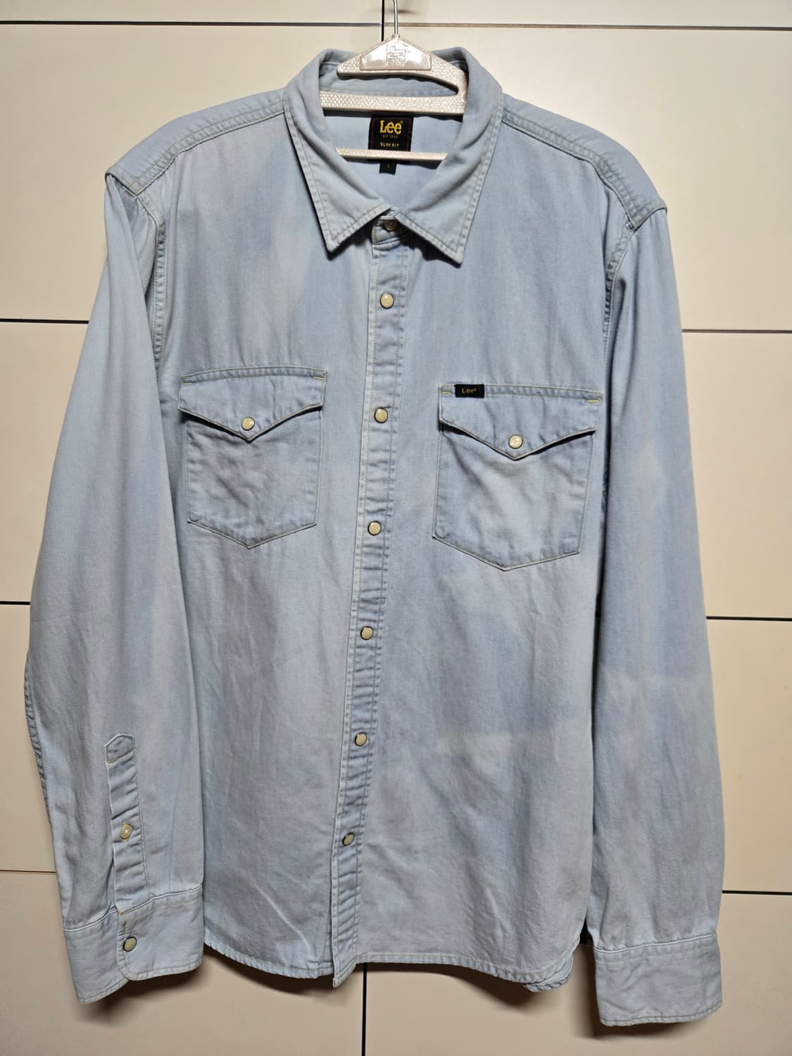 Lee 라이트 워싱 데님 웨스턴 셔츠 상품이미지1