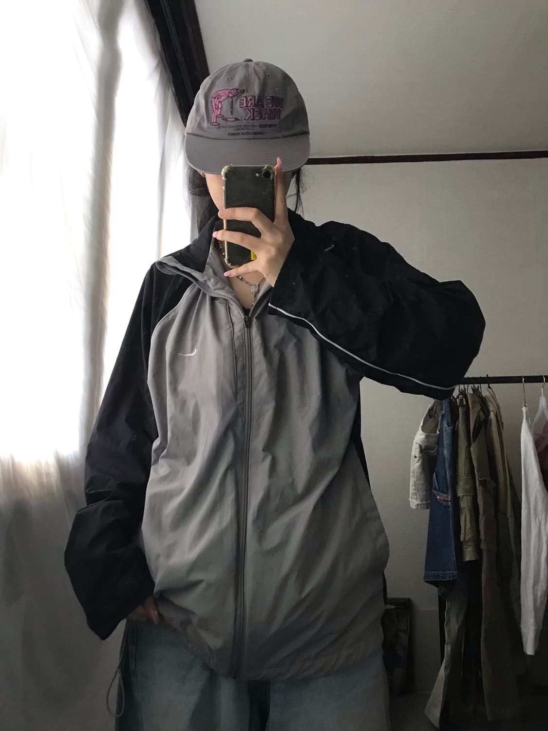 나이키 그레이 나그랑 바람막이 상품이미지3