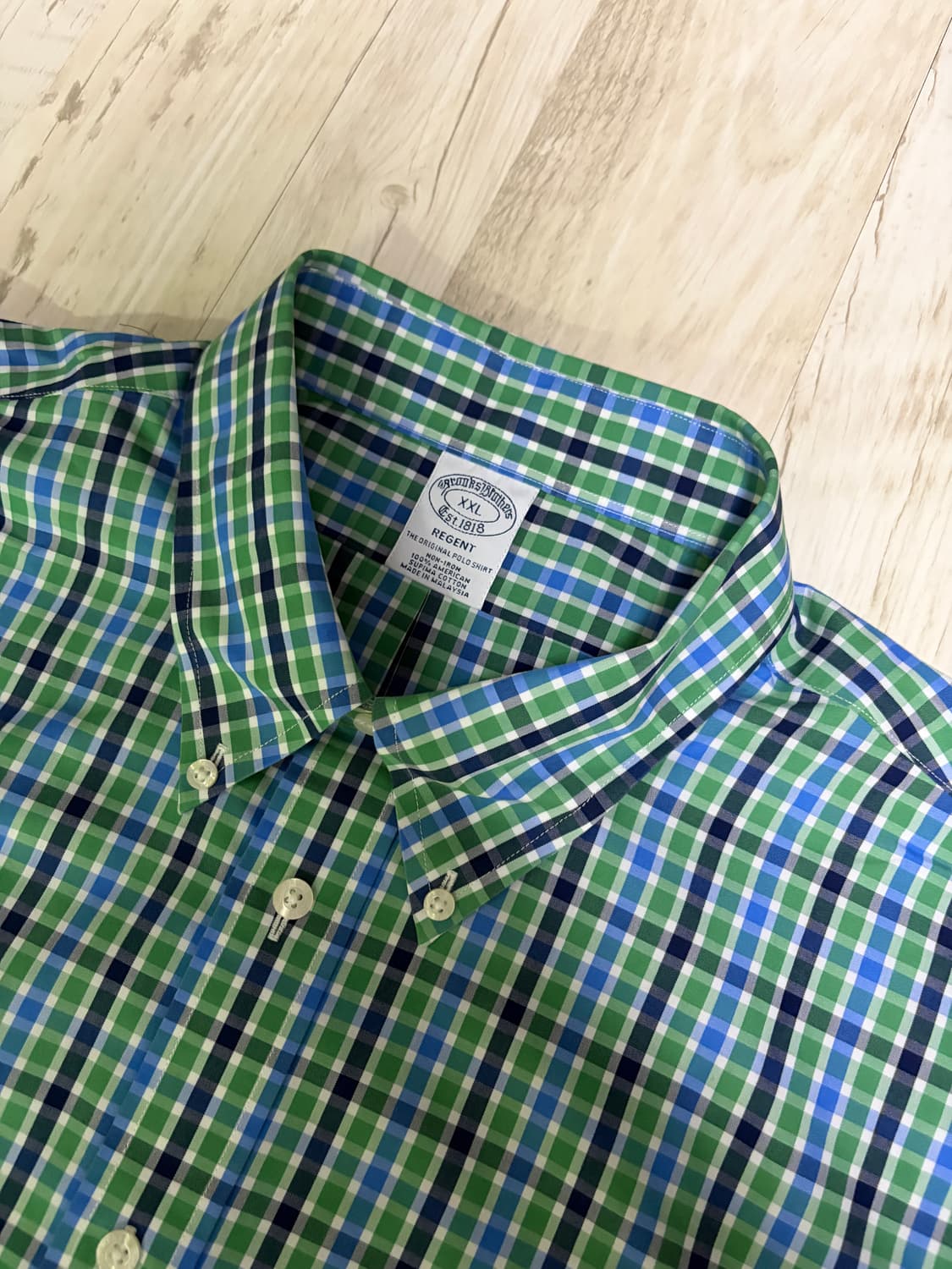 [XXL] 브룩스 브라더스 남성 체크 셔츠 새상품 상품이미지1