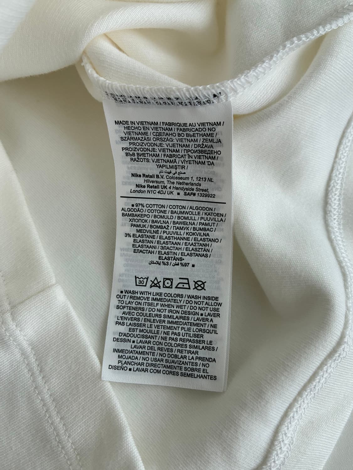 XS) 나이키 우먼 에센셜 크롭 반팔 카라티 상품이미지5