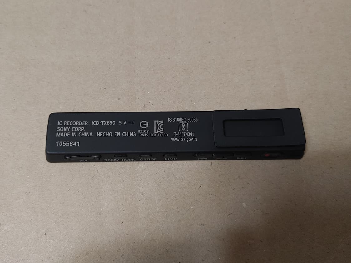 (풀박스) SONY 소니 보이스 레코더 TX660 녹음기 상품이미지3