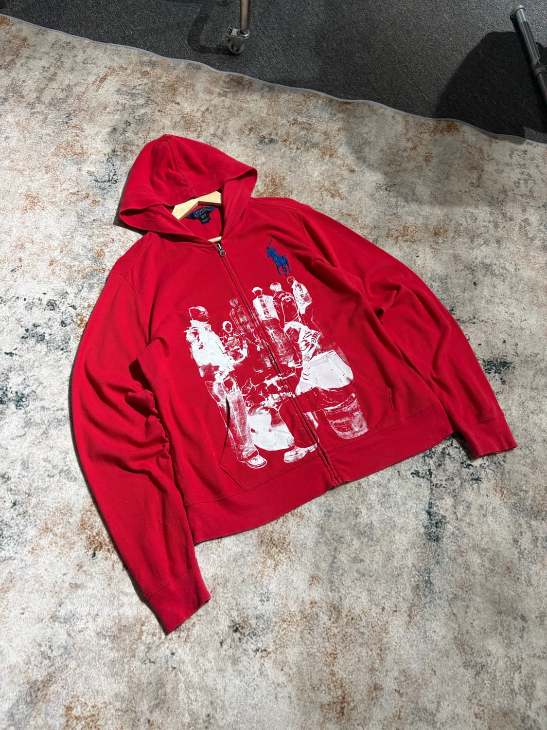 폴로 빅포니 프린팅 커스텀 후드집업  상품이미지1