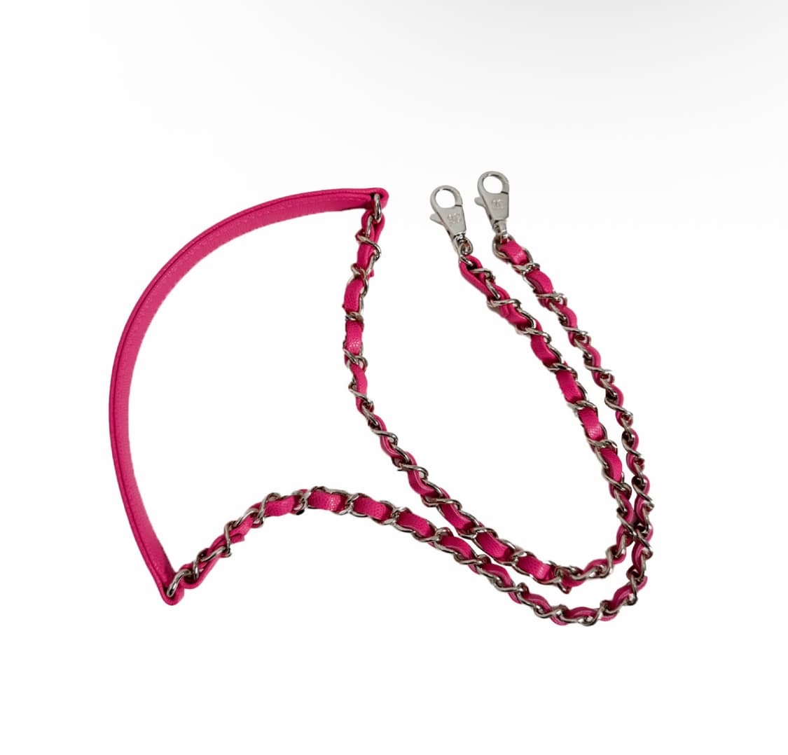 [OS] 샤넬 여성 코코 탑핸들 캐비어 카프스킨 베니티 크로스백 핑크 상품이미지9