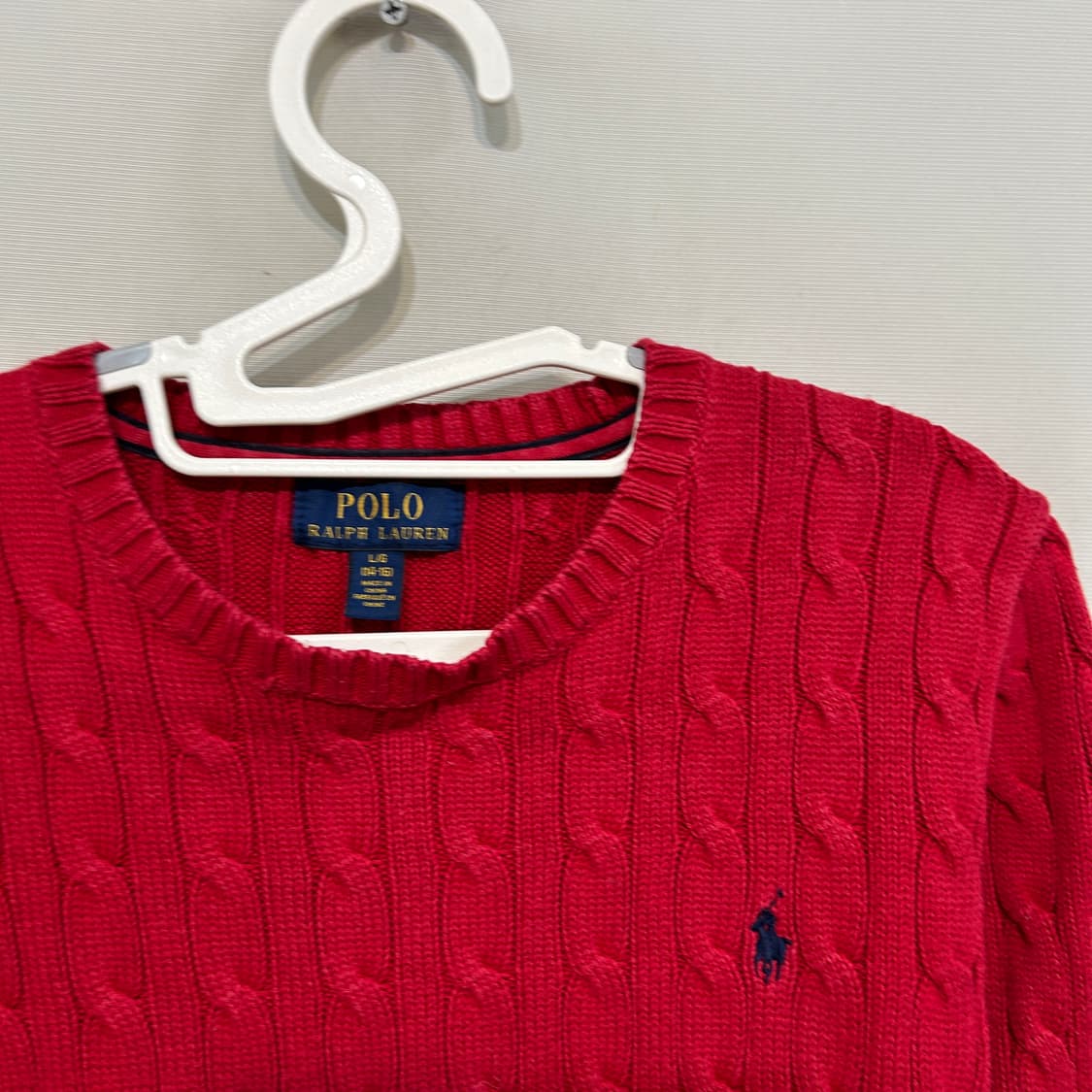 폴로 랄프로렌 14-16 꽈배기니트 여성분가능 상품이미지2