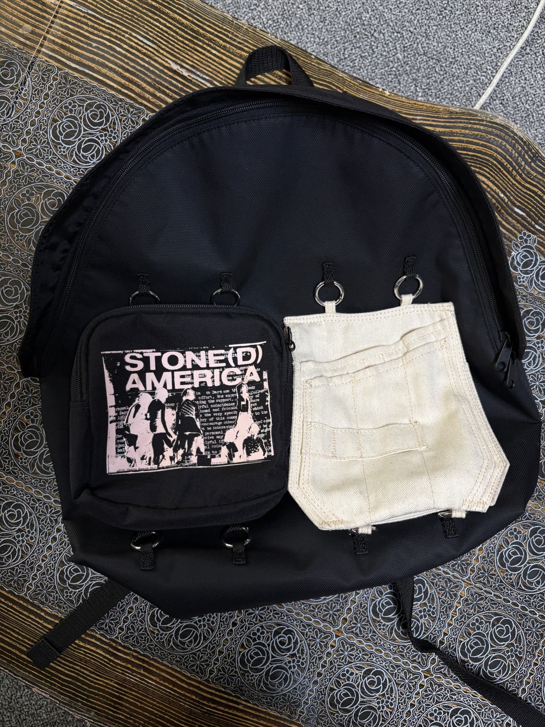 3.30까지 판매) 라프시몬스X이스트팩 백팩 가방 상품이미지4