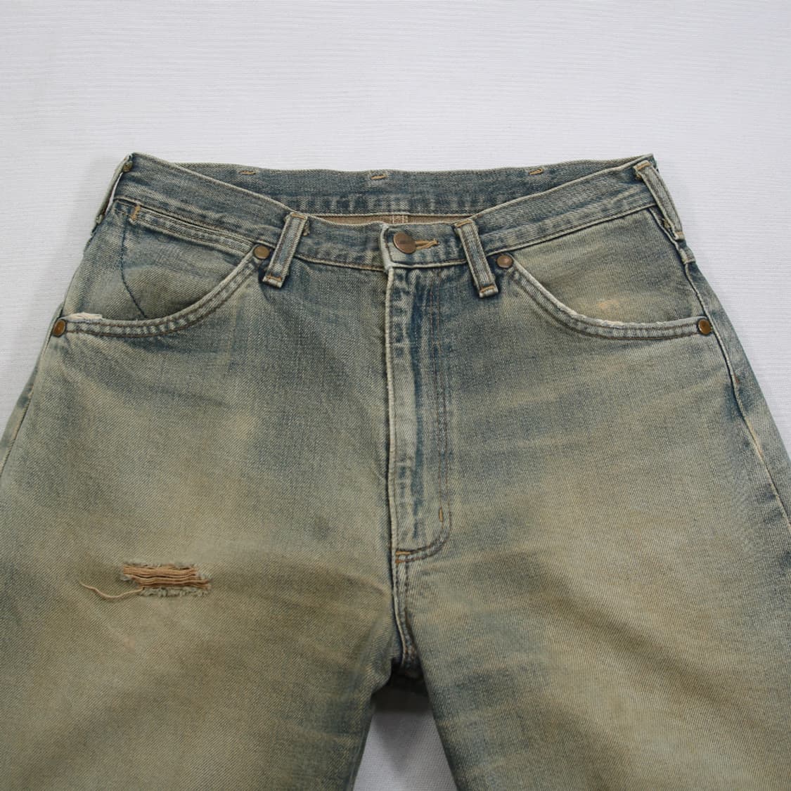 (착용컷) 90's Wrangler BLUE BELL 셀비지 진 29.5 상품이미지4